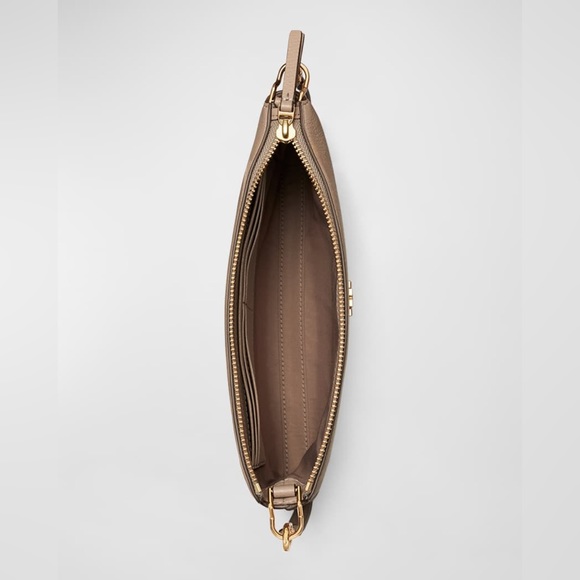 Tory Burch Kira Pebbled Leather Top-Zip Crossbody Bag - Picture 5 of 8